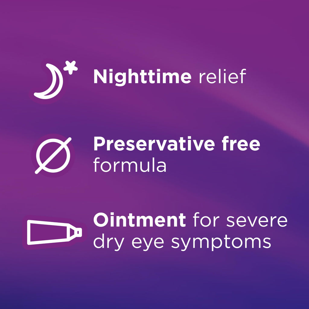 Soothe Nighttime Eye Ointment by Bausch & Lomb, Lubricant Relief for Dry Eyes, 3.5 g