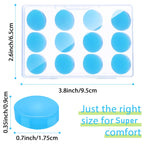 Frienda 36 Pairs Ear Plugs for Sleeping Reusable Moldable Silicone Gel Wax Earplugs Waterproof Earplugs Noise Cancelling Ear Plu