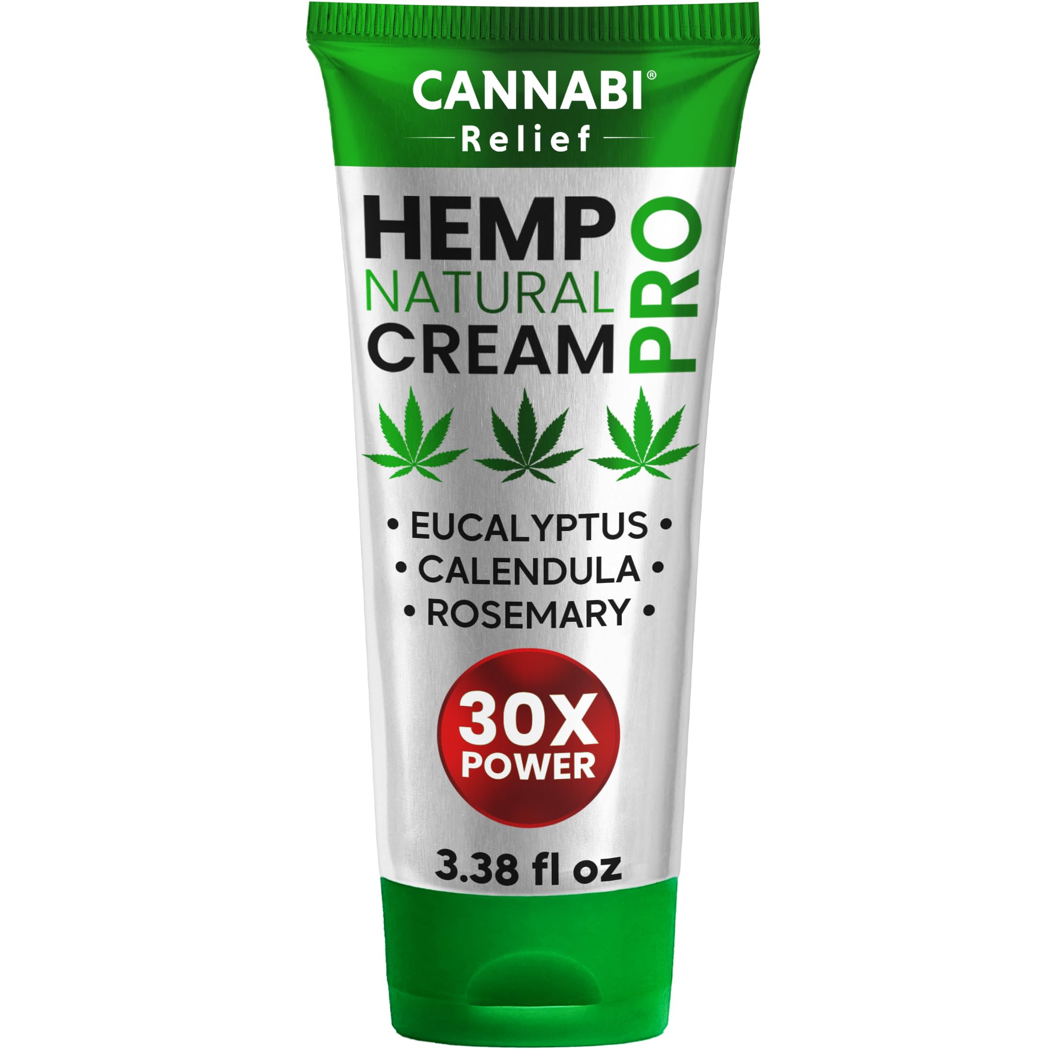 ??nn?b? R?l??f Hemp Cream Maximum Strength 3.38 FL. OZ - Relieve Muscles, Joints, and Back Target Area - 10-in-1 Potent Formula 