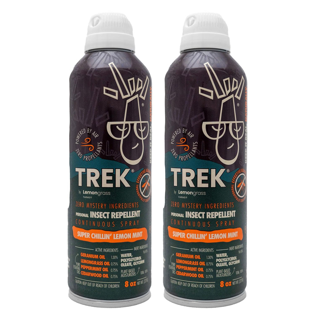 Lemongrass Farms Trek Spray | Take Control of Mosquitoes & Other Biting Insects | All Natural with Peppermint, Cedarwood, Gerani