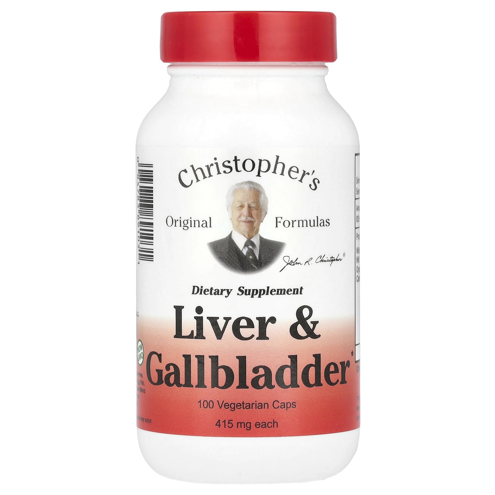 Christopher s Liver And Gall Bladder - 440 mg - 100 Vegetarian Capsules