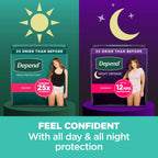 Depend Fresh Protection Adult Incontinence & Postpartum Bladder Leak Underwear for Women, Disposable, Maximum, Large, Blush, 28