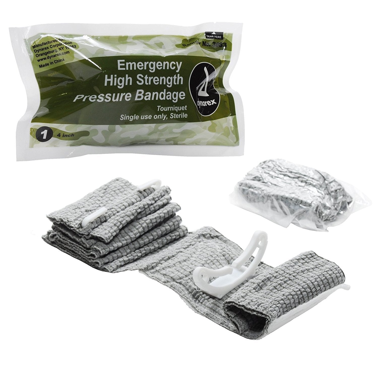 Emergency Pressure Bandage (Israeli Type) Dynarex 4 Each