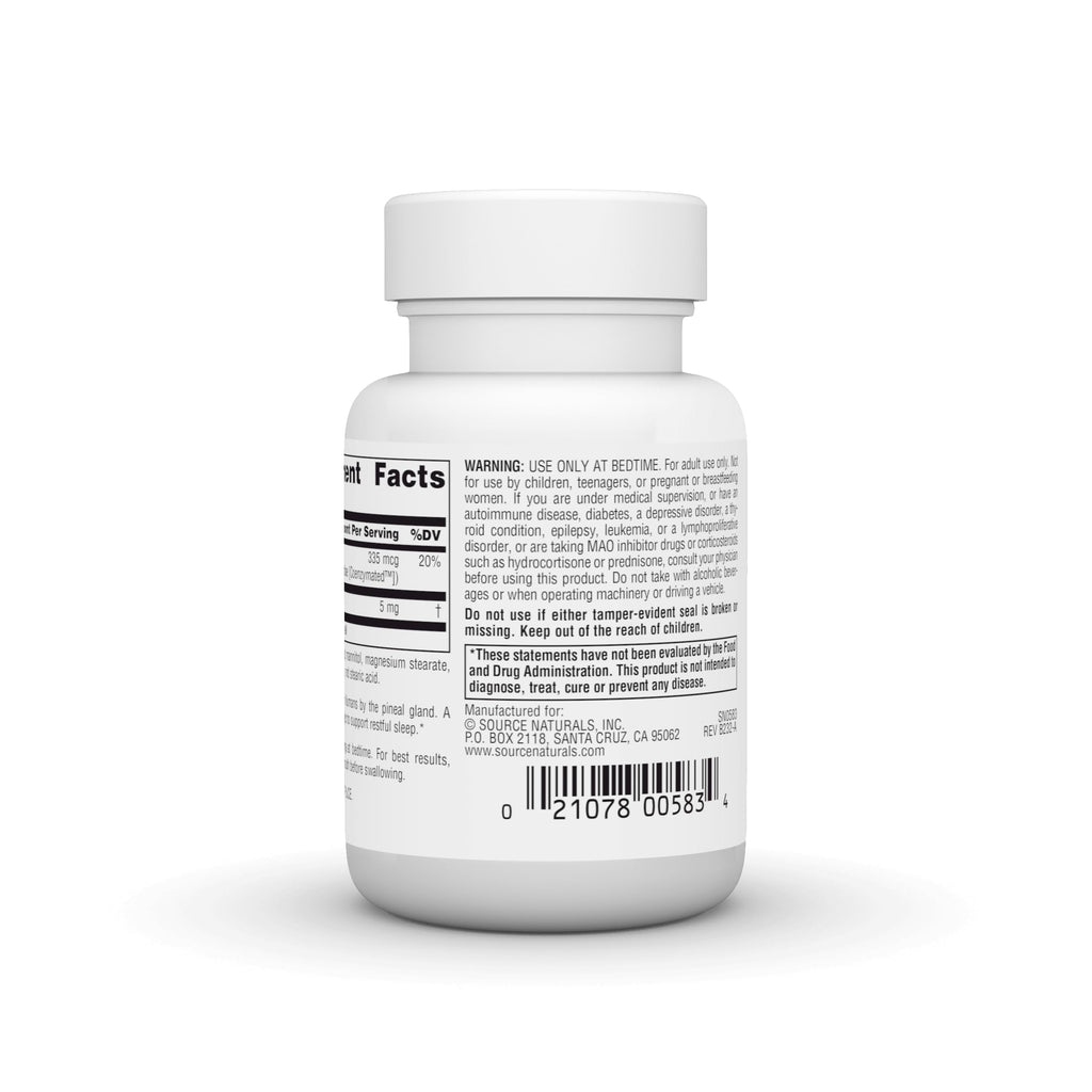 Source Naturals Melatonin 5 mg - 100 Peppermint Flavored Lozenges