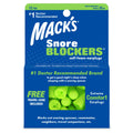 Macks Snore Blockers Soft Foam Earplugs, 12 Pair - 32 dB High NRR, 37 dB SNR - Comfortable Ear Plugs for Sleeping, Snoring, Loud