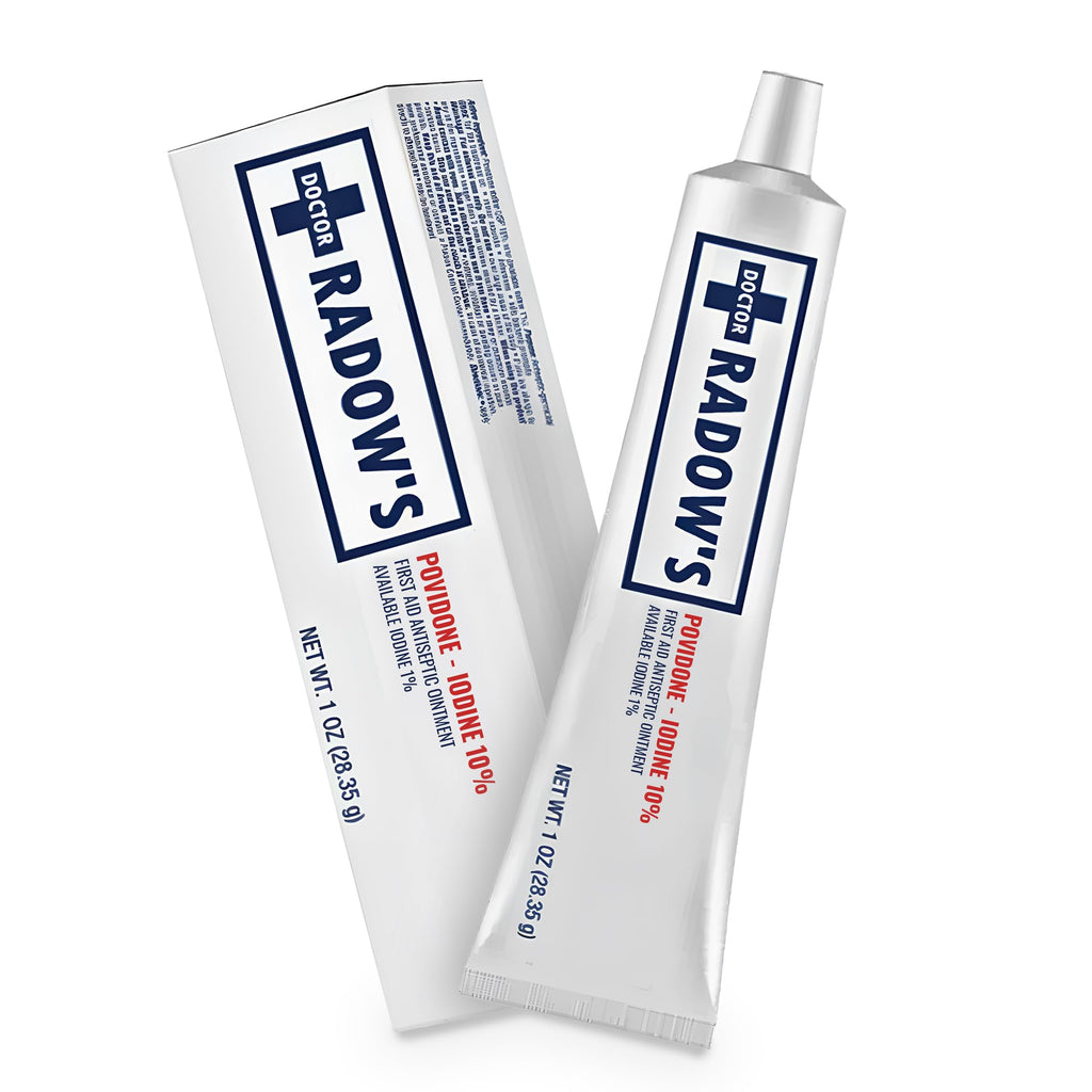 Doctor Radows - Povidone Iodine Antiseptic Ointment -10% Povidone Iodine, No Antibiotics, for Wounds, Burns, Cuts & More, Promot