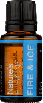 Natures Fusions Fire & Ice Warming and Cooling Essential Oil Blend, 100% Pure and Natural Essential Oil for Muscles, Massage, an