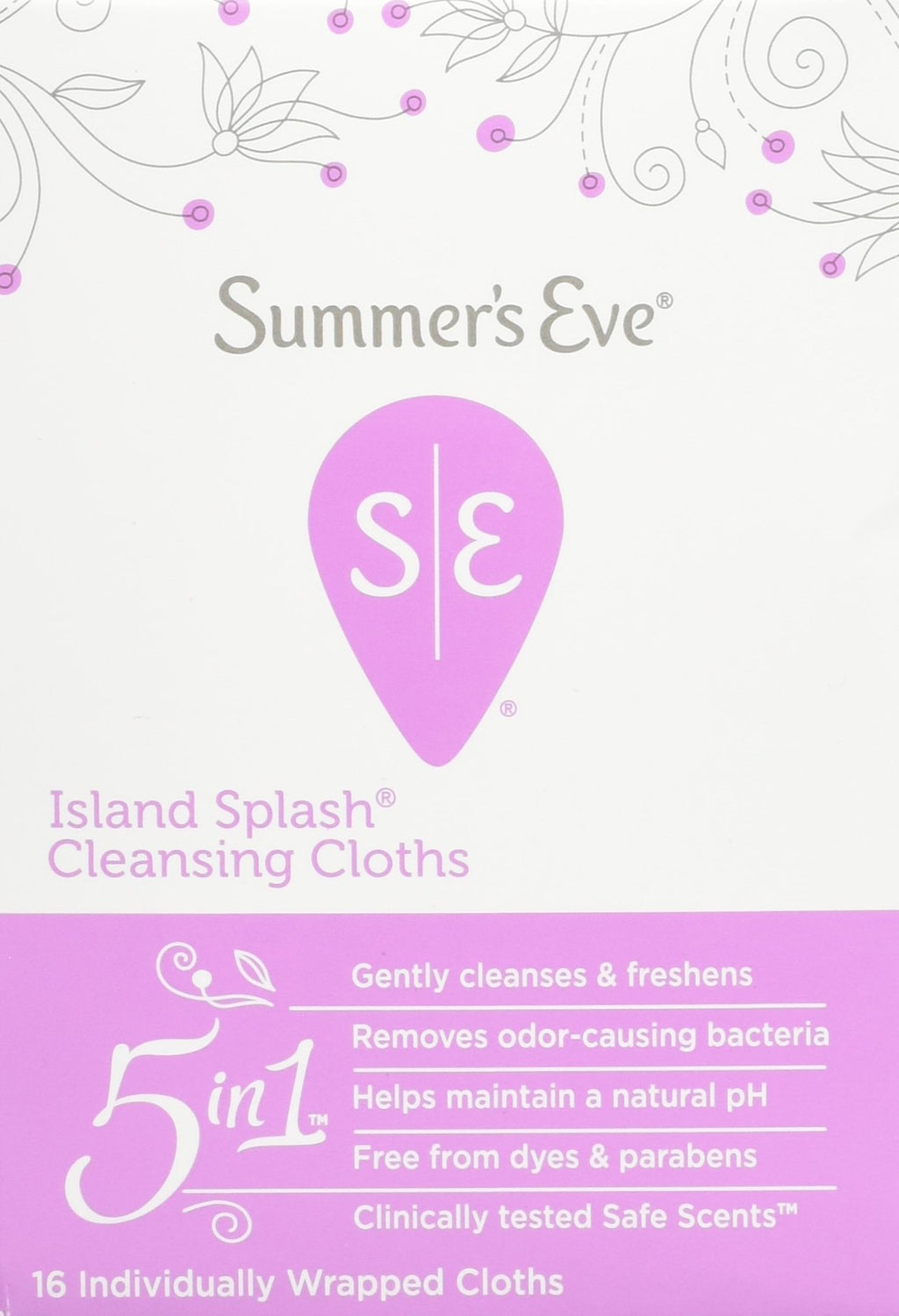 Summers Eve Cleansing Cloths, 16 Count (Pack of 2)