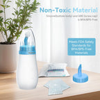 Deepcozy Soft Tip Neti Pot Squeeze Bottle, Nasal Wash Bottle Sinus Rinse, Pressure Irrigation with Thermometer Sticker for Adult