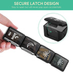 XL Pill Organizer 4 Times a Day,BUG HULL Large Weekly Pill Box for Travelling, Portable Pill Cases 7 Day pill Container Removabl