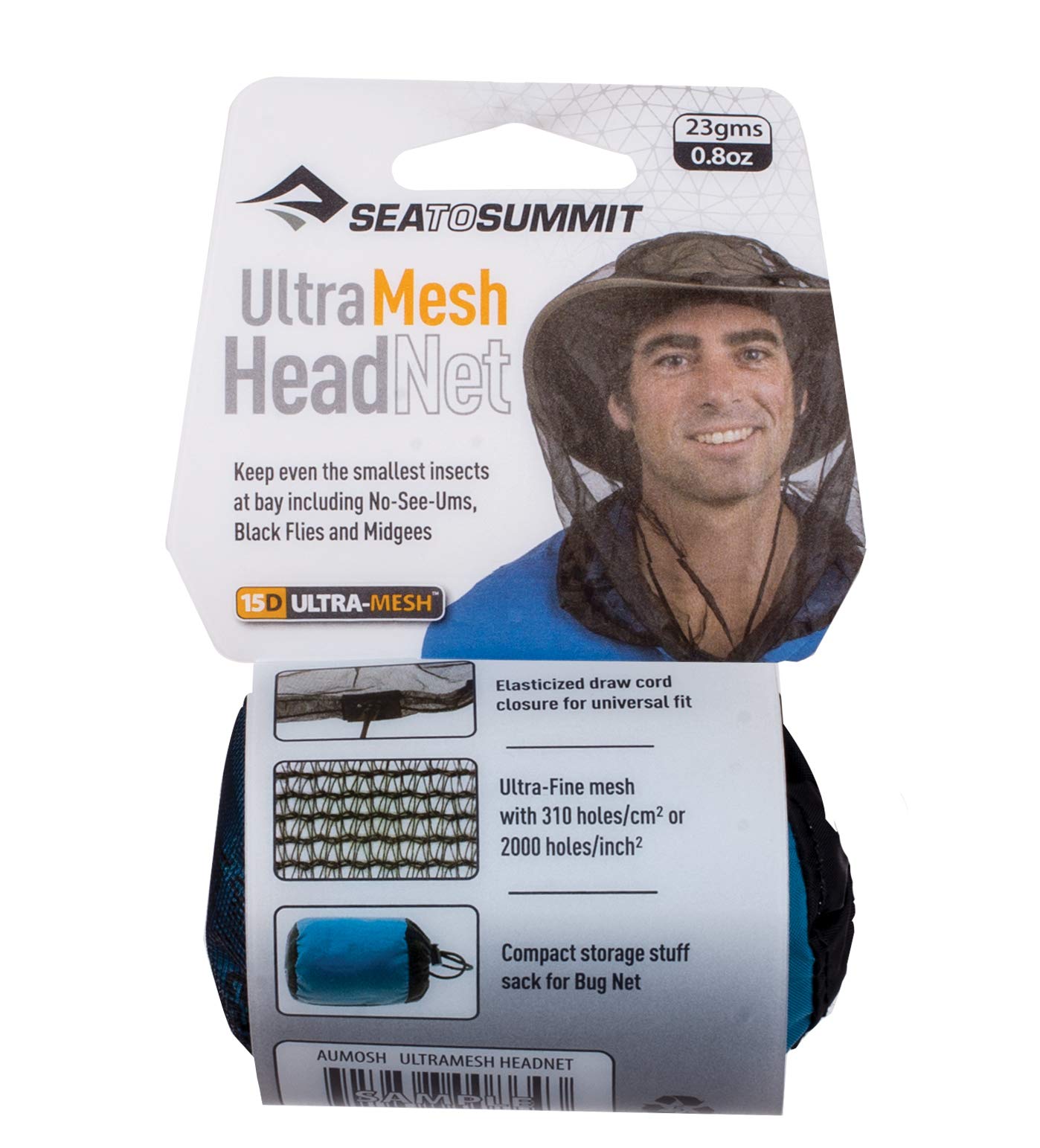 Sea to Summit Ultra-Mesh Mosquito Head Net for Midges, No See-ums and Small Insects