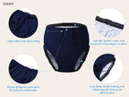 Adult Special Needs Reusable Swim Diapers Swimwear for Incontinence Cloth Diaper Covers Waterproof,Leakproof (Navy, 14-16T)