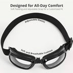 WAHAH 3D Dry Eye Relief Glasses with Moisture Pads and Comfortable Soft Cushion - Hydrating Silicone Dry Eye Masks with Hydratin