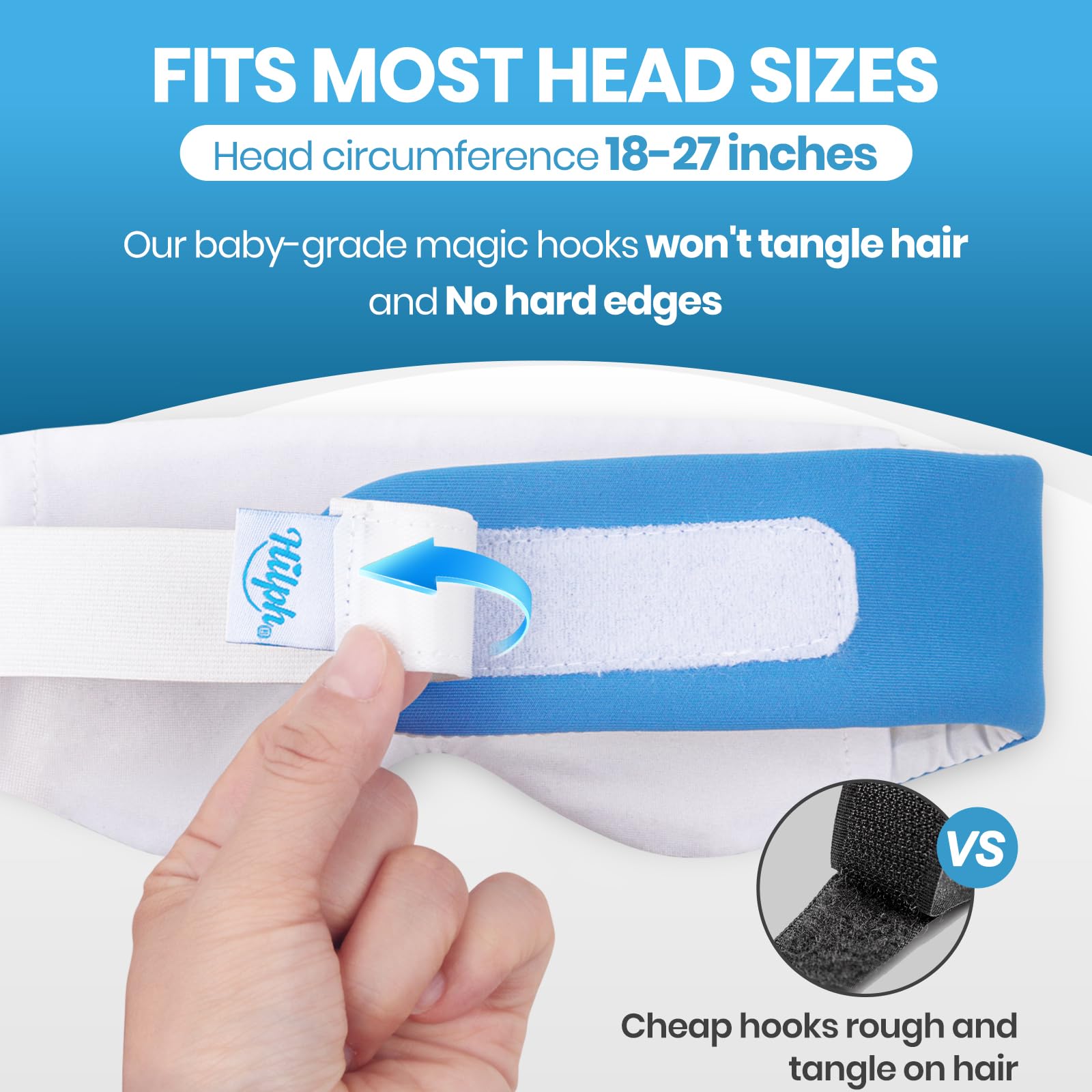 Hilph Microwave Heated Eye Mask for Dry Eyes, Warm Eye Compress Heat Therapy Weighted Eye Mask with Removable Cover for Blephari