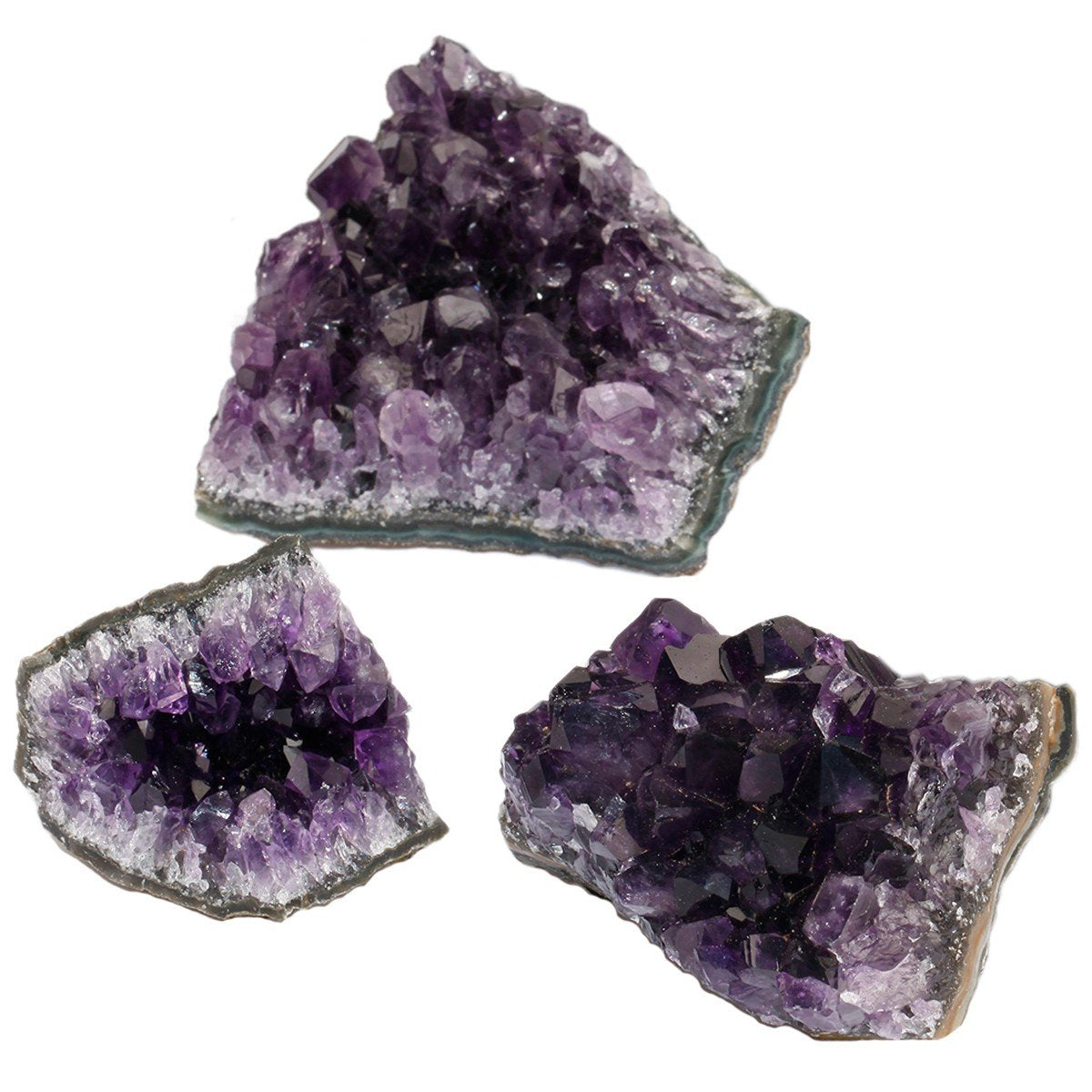 SUNYIK Natural Amethyst Quartz Crystal Cluster,Druzy Geode Specimen Gemstone Sculpture Sphere(0.3-0.4lb)