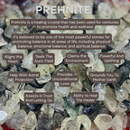 Indian Consigners Natural Crushed Polished Tumbled Gem Stone Chips, Decoration & Healing Crystals(Prehnite)