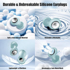 Ear Plugs for Sleeping Noise Cancelling, 30dB Noise Reduction Earplugs, Soft Silicone Reusable Hearing Protection Earplugs for N
