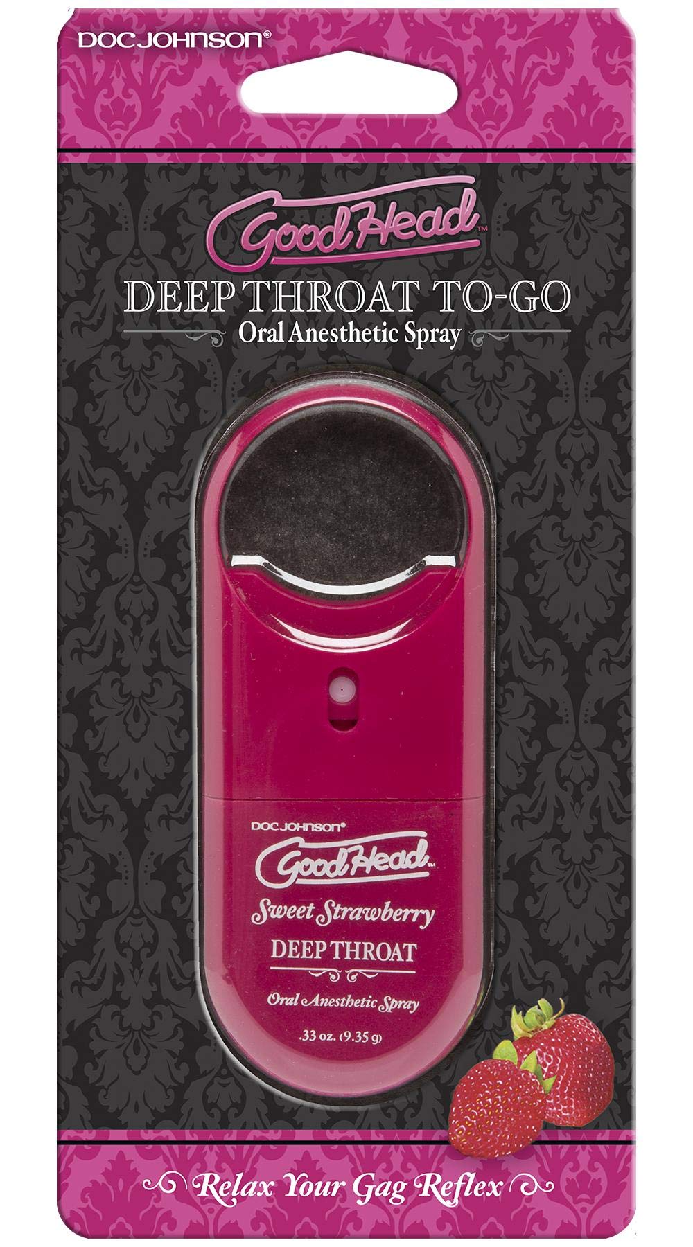 Adiva Intimates GOODHEAD DEEP Throat Spray to GO (Strawberry)
