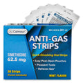 CALMOUR Anti Gas Relief 30 Strips | Mint Flavor Oral Dissolvable Anti Bloating Relief Strips | Rapid Gas Relief for Adults | Eff
