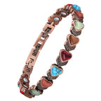 Jecanori Copper Bracelets for Women, Effective Magnetic Bracelets for Women with 3800 Gauss Ultra Magnets and Sizing Tool