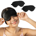 Sleep Eye Mask With Adjustable Strap, Super Soft, Comfortable Blindfold For Sleeping And Travelling, For Girls (Pack Of 2)