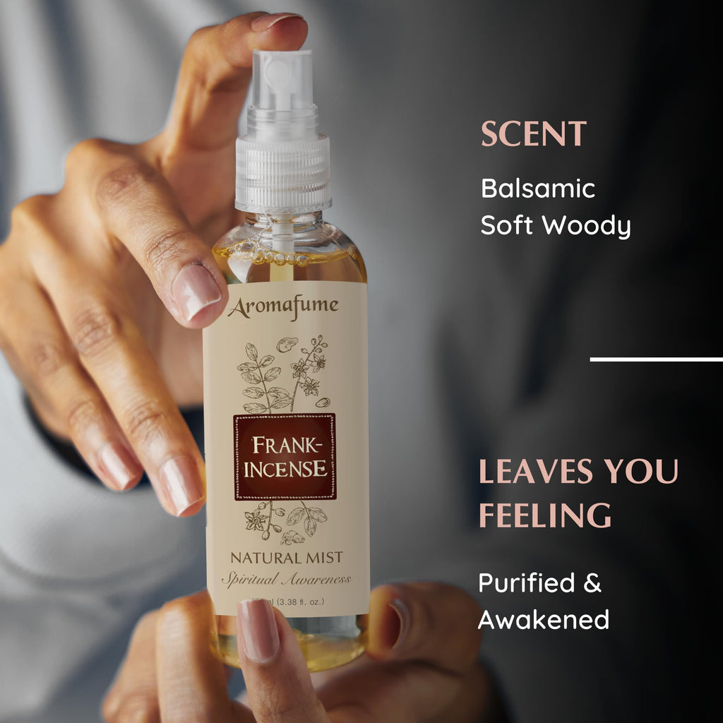 Frankincense Natural Resin Mist Spray by Aromafume | 100 ml / 3.3oz | Ideal for spirituality, prayer & rituals | Made with Frank