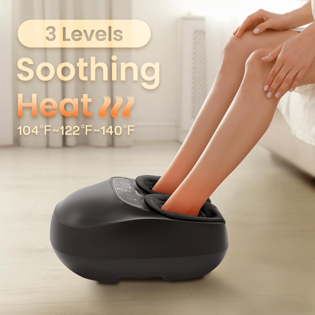 COMFIER Shiatsu Foot Massager with Heat,Feet Massager Machine for Plantar Fasciitis Neuropathy, Gifts for Him/Her, Remote Contro