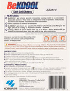 BeKoool Soft Gel Sheets for Kids, White, 4 Count (Pack of 12)