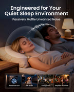 QubitPulse Dream Ear Plugs for Sleeping, 23dB Noise Reduction Soft Silicone Ear Plugs with Patented Qufits Eartips and Carry Cas