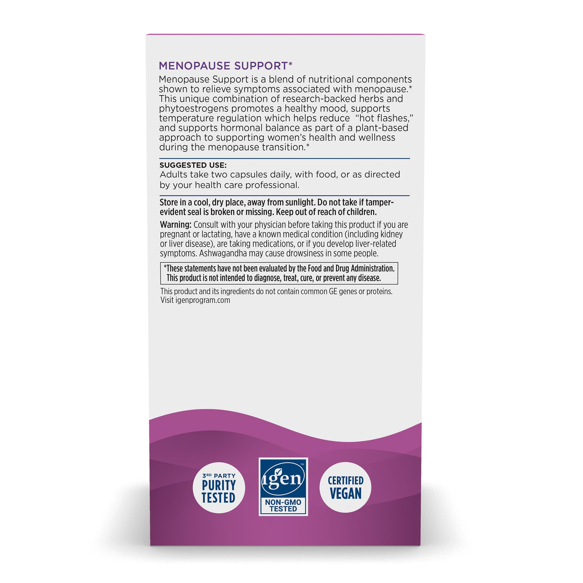 Nordic Naturals Menopause Support -Unflavored - 60 Capsules - Womens Hormone-Support Supplement for Menopause, Mood Balance & Ho