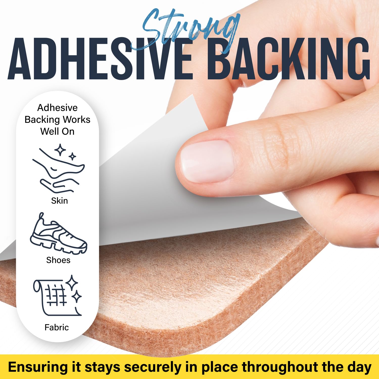 Mars Wellness U-Shaped Callus Pads for Feet, 1/4'' Thick, Flesh Colored, Pack of 30 with Adhesive Backing - Callus Remover for F