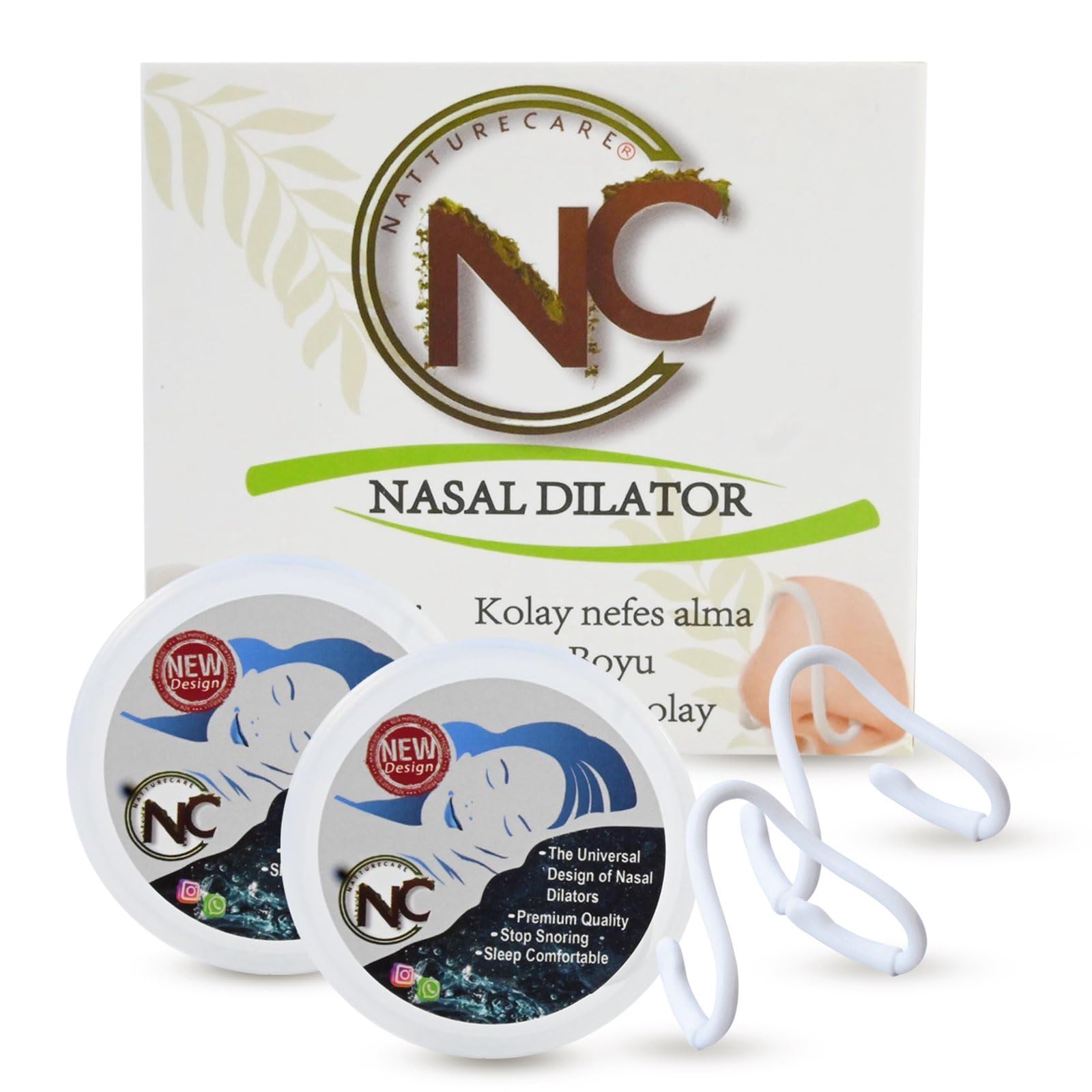 Natturecare Nasal Dilator for Snoring Anti-Snoring Sleep Solutions Anti Snoring Device Hale Breathing Aid Snoring Snore Stopper 