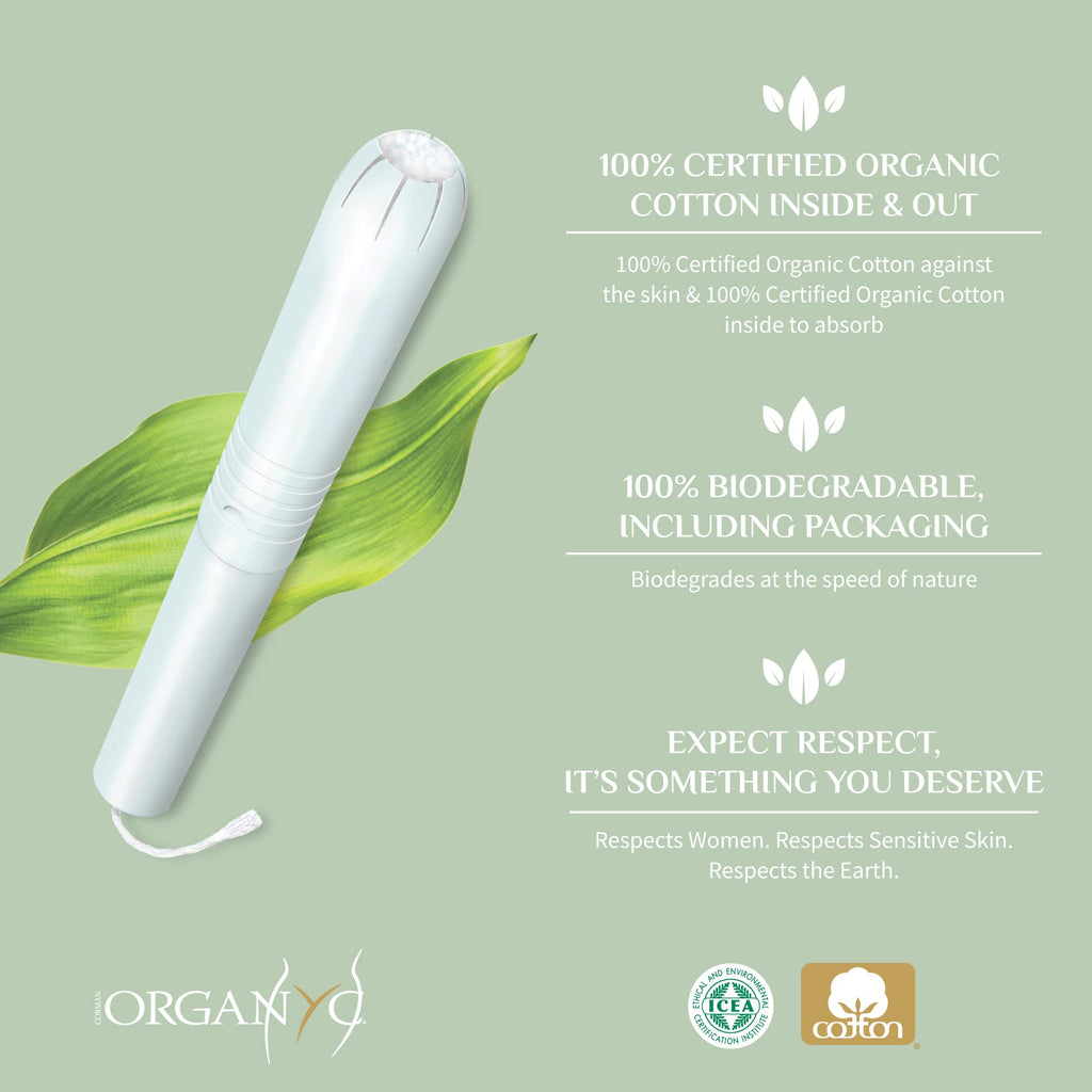 Tampon Regular With Applicator Organyc 16 ct Box