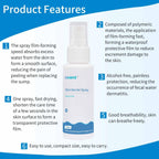 ovand 60ml Ostomy Skin Barrier Spray, No-Alcohol No-Sting Ostomy Care Skin Barrier Spray Colostomy Supplies Accessories