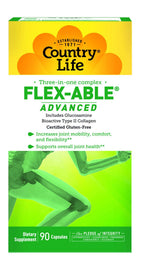 Country Life Flex-Able Advanced Capsules, 90 Count, Certified Gluten Free