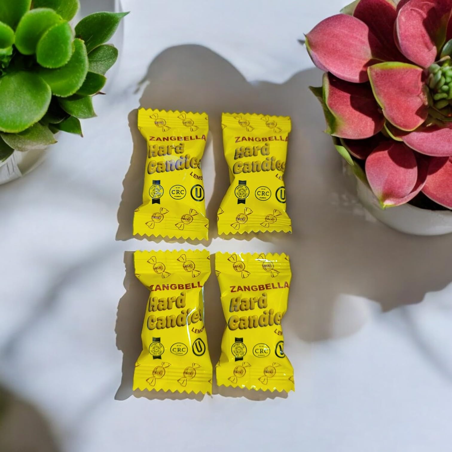 ZANGBELLA Ginger Hard Candy - Relief Nausea, Motion Sickness, Upset Stomach, Great Tasting Lemon Flavor, Individually Wrapped, N