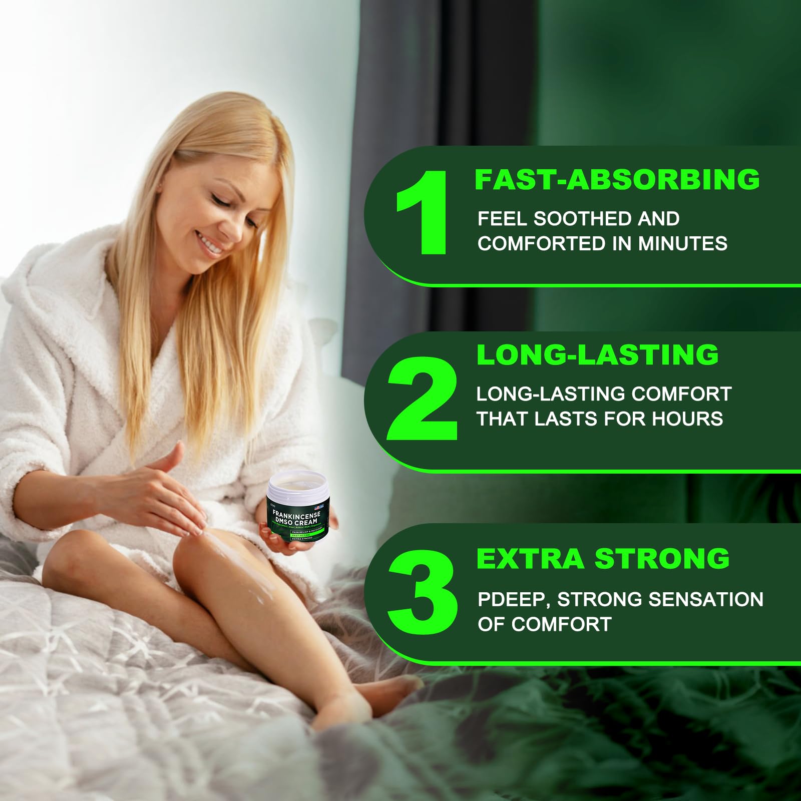 ZOXY DMSO Cream, 99.9% Pure, with Magnesium, MSM, Frankincense, Aloe Vera, Turmeric, Herbal, and Arnica, Quickly Absorbed, Low O