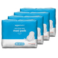 Amazon Basics Thick Maxi Pads with Flexi-Wings for Periods, Extra Long Length, Super Absorbency, Unscented, Size 3, 104 Count (4