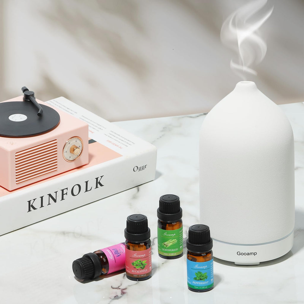 Essential Oils Set-Top 6 Organic Blends for Diffusers,Candle Making,Aromatherapy,Humidifiers,Gifts - Peppermint,TeaTree,Lavender
