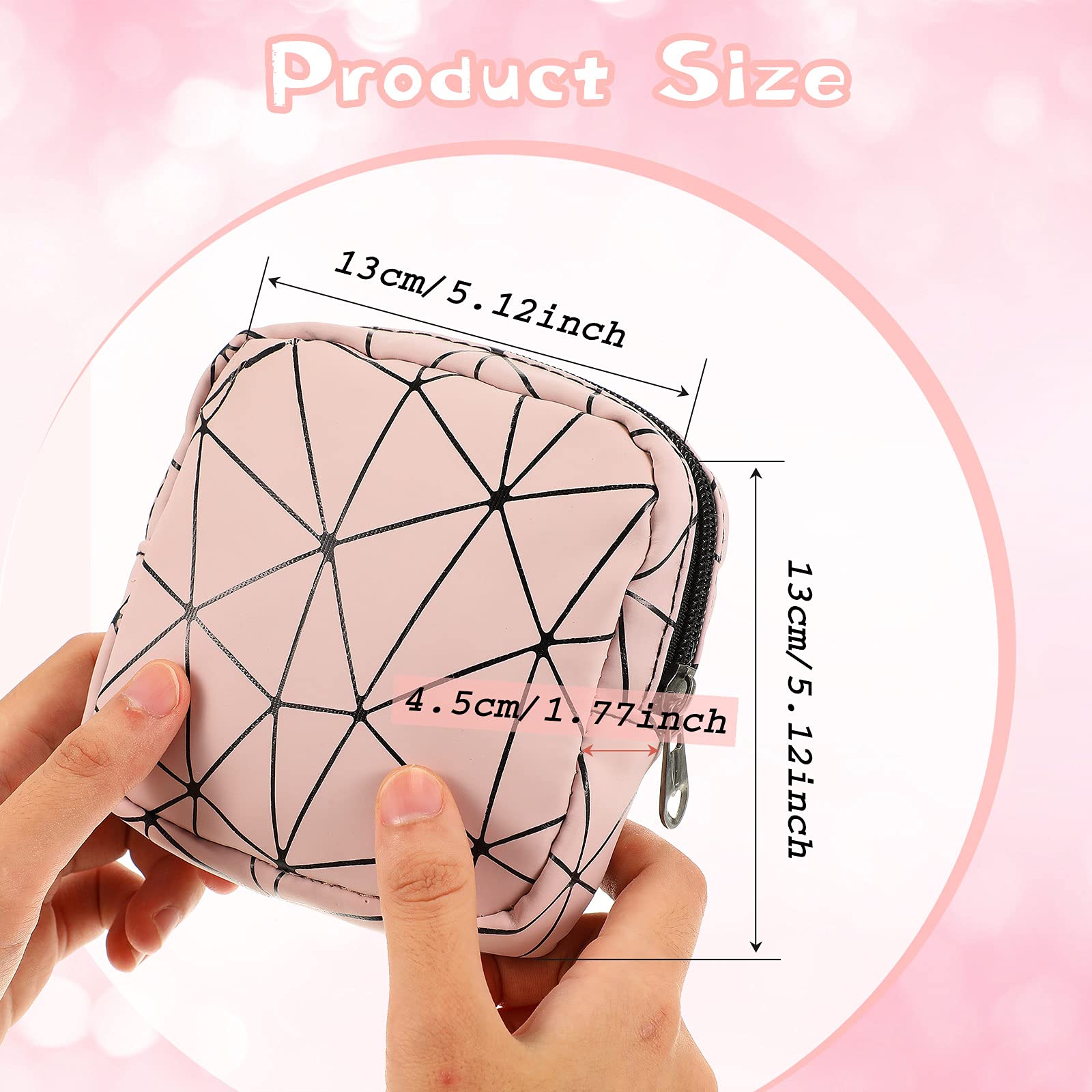 4 Pieces Sanitary Napkin Storage Bags Menstrual Cup Pouches Nursing Pad Holder Tampon Bags Portable Period Kit Bag Feminine Prod