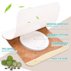 72Pcs Castor Oil Pack Wrap, Organic Cotton Castor Oil Patches for Belly Button, Disposable Self-Adhesive Pads, Portable Anti Lea