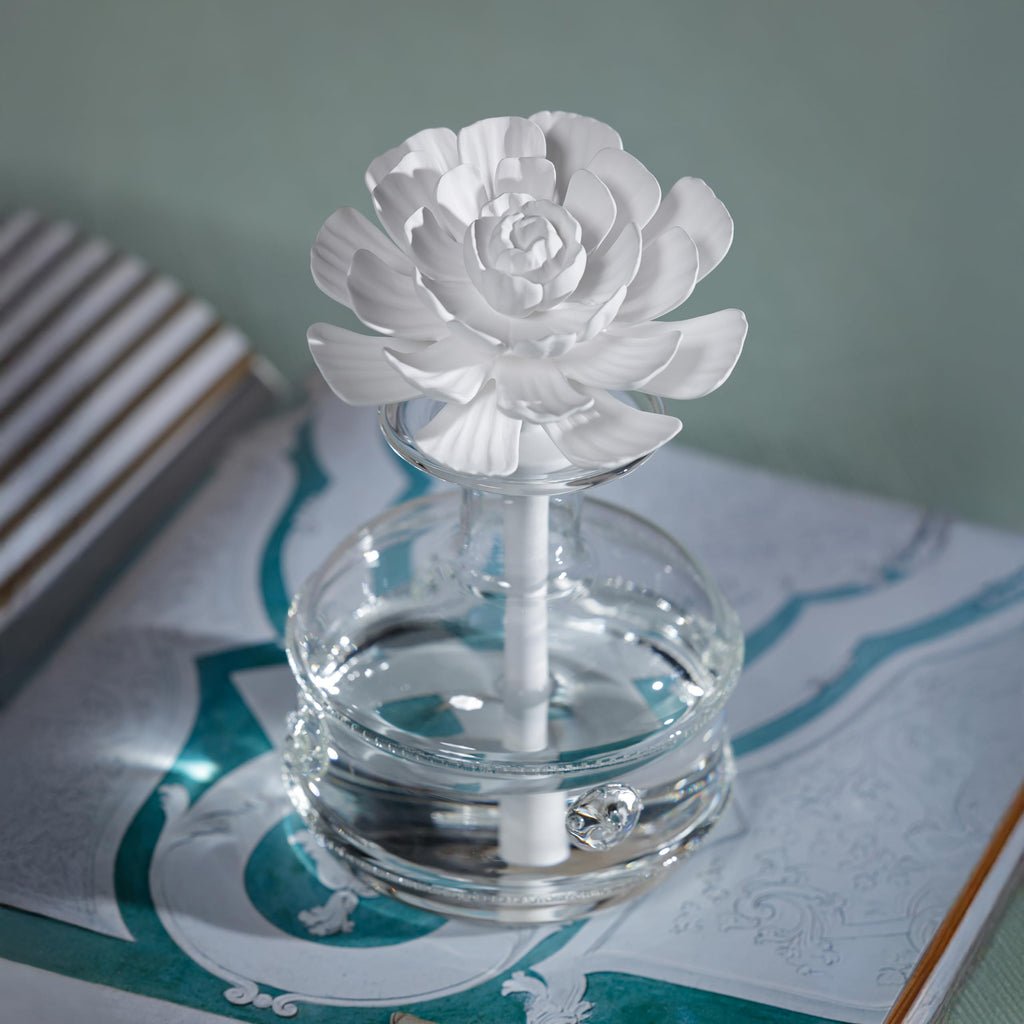 Zodax Grand Casablanca Porcelain Oil Diffuser - 6.76 oz -Moroccan Peony