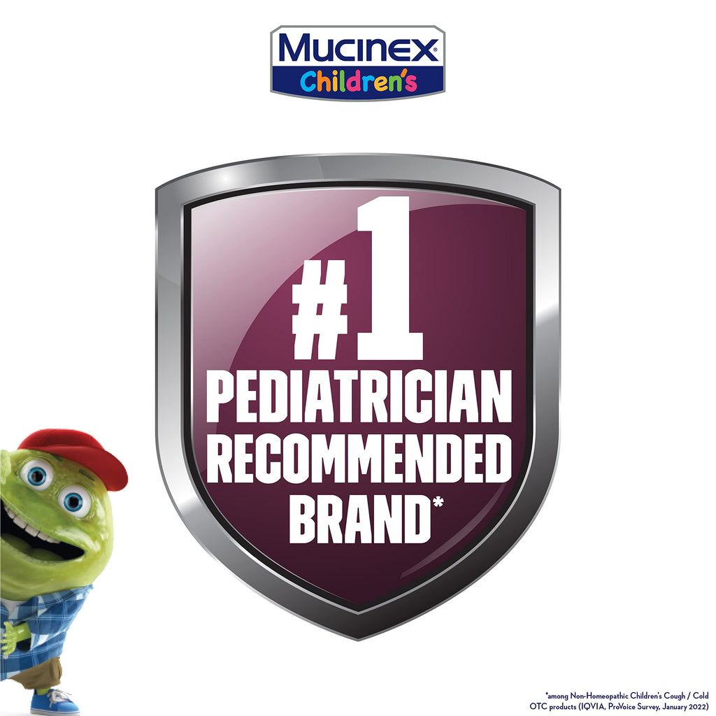 Mucinex Childrens Liquid - Stuffy Nose & Cold Mixed Berry 4 oz. (Packaging May Vary)