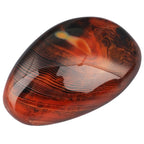 SUNYIK Natural Banded Agate Palm Stones Worry Pocket Stone, Polished Irregular Shaped Sphere Decortarion 1.5-2