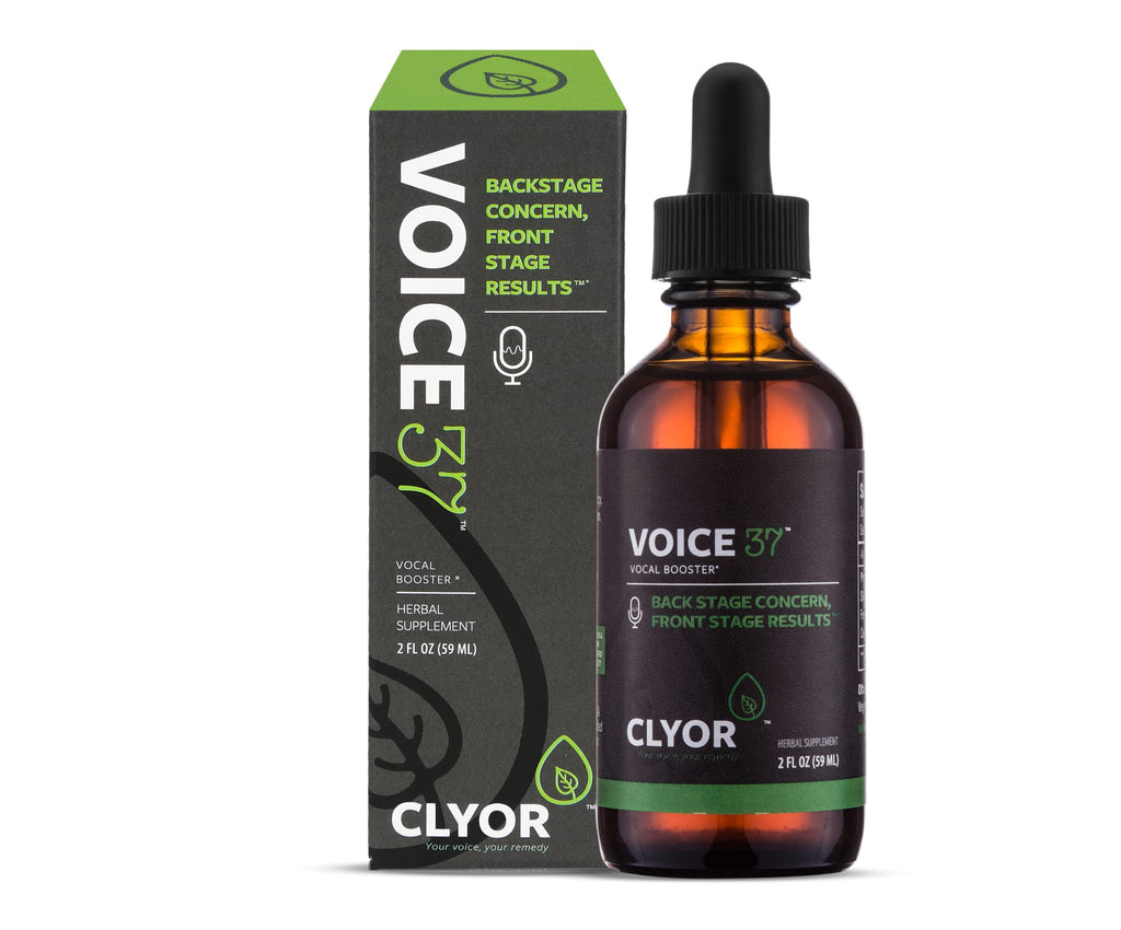 CLYOR Voice37- All Natural Voice Remedy for Singers - Boosts Your Voice - Soothes and Relieve Hoarseness - Lubricates Vocal Cord