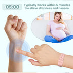 Hion Motion Sickness Bracelets Sea Sickness Wristbands for Motion Sickness/Morning Sickness/Pregnancy Nausea Anti Nausea Bands A