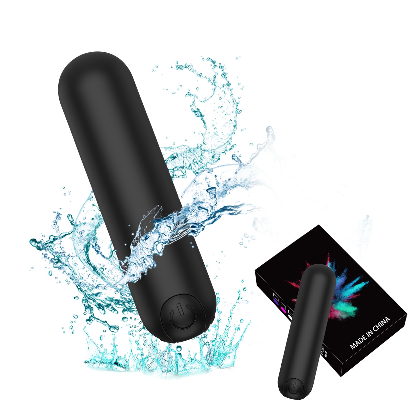 iBnir 10 Modes Quiet Waterproof Tool Powerful Mini Stick New Cordless Handheld Travel Pocket Portable Soft Toys Massage Ball for