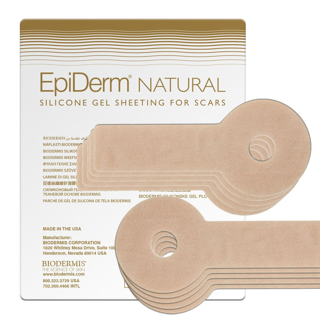 Biodermis Epi-Derm Areopexy Silicone Scar Sheets for Breast Augmentation, Professional Scar Patches in Lollipop Configuration, I