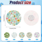 25pcs Adhesive Patches for Libre 2 or 3, CGM Overpatches, Sensor Covers Flower Print, Medical Breathable & Waterproof Glucose Su