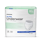 McKesson Ultra Adult Incontinence Underwear, [56 Count], Heavy Absorbency, XL, 58-68 in. Unisex Bladder Leak Protection, Pull-On